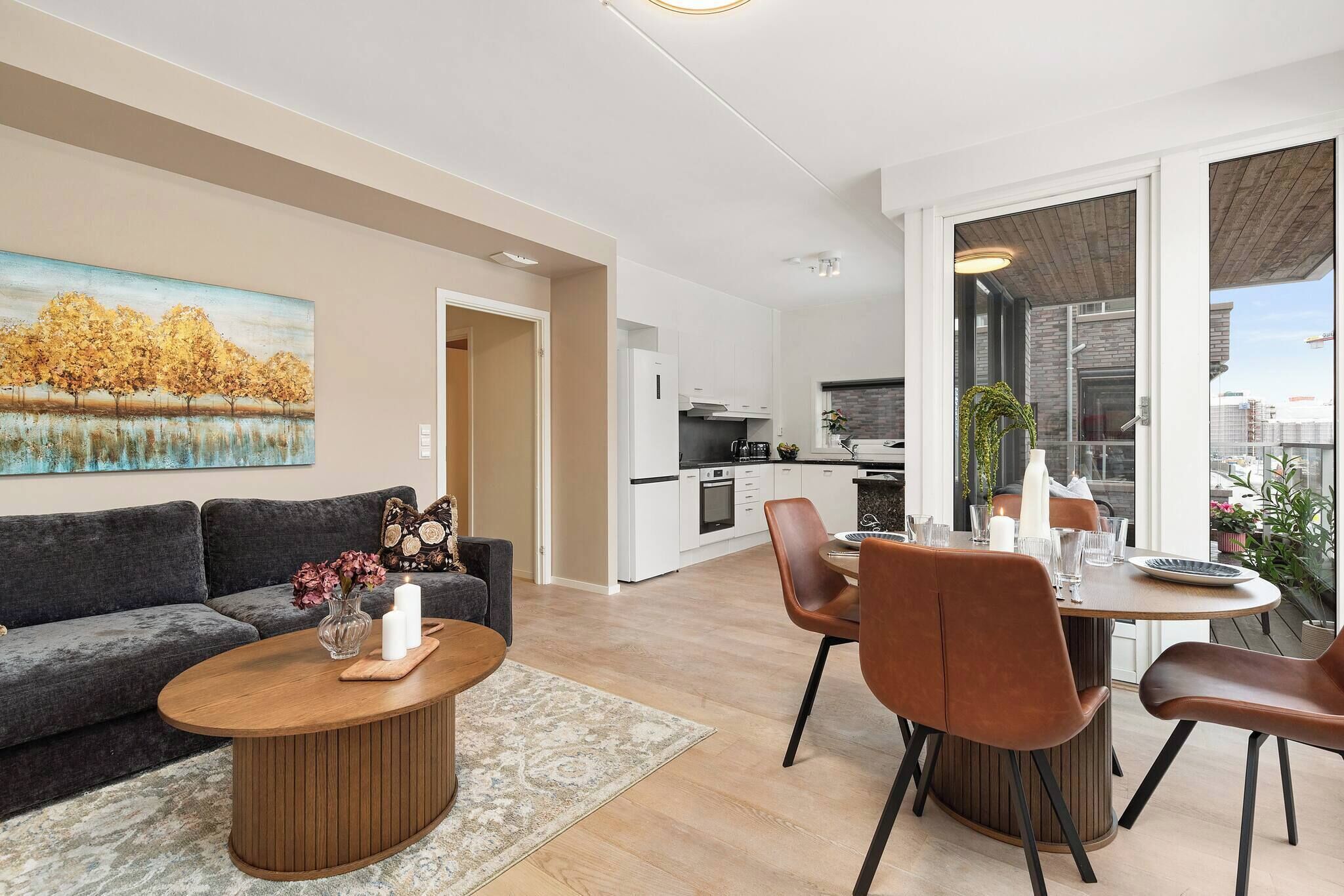 Leilighet, 2 soverom, tilgjengelighetstilpasset, terrasse | Spisestue