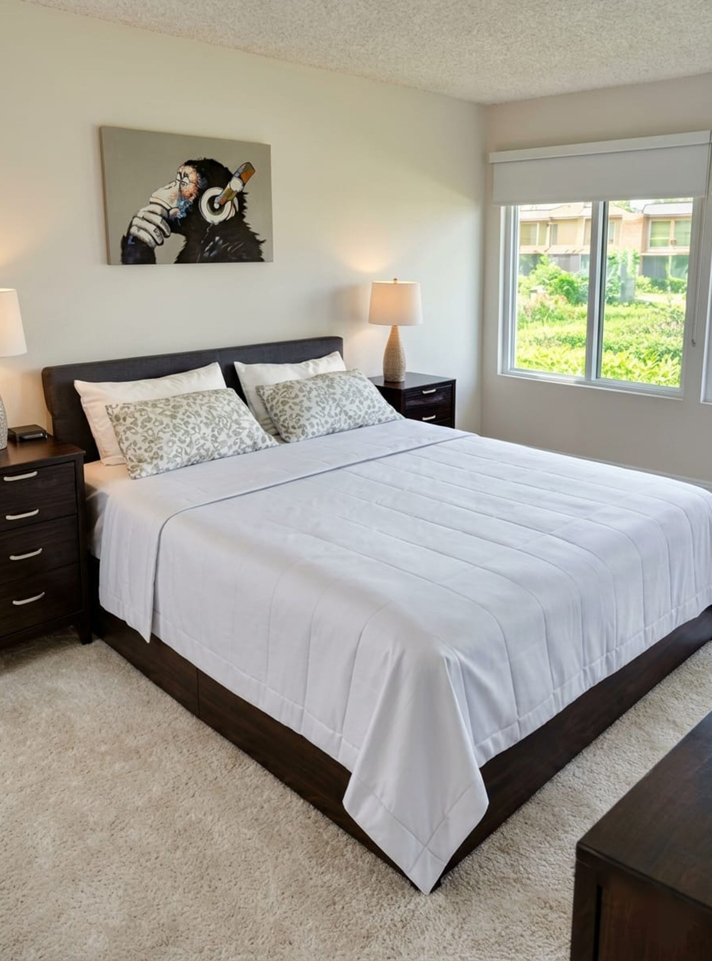 Deluxe appartement, 1 slaapkamer, uitzicht op tuin