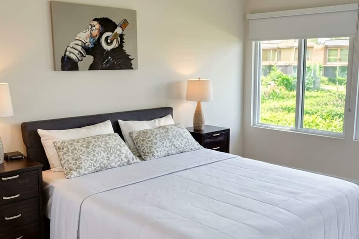 Deluxe appartement, 1 slaapkamer, uitzicht op tuin