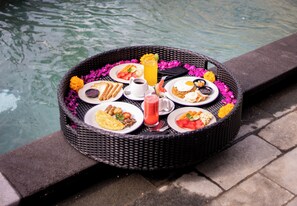 Vila Superior, 1 Tempat Tidur King, balkon | Makanan sarapan