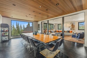 Dining Room - Summer - Luxury Modern Getaway by InvitedHome | Ski-In/Out, Pool, Hot Tub, Game Room (Park City)