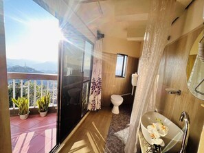 Deluxe Double Room, Balcony, City View | Bathroom - Aizawl Guest House (Aizawl)