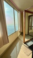 Family Studio Suite, Balcony, Mountain View | Bathroom | Shower, rainfall showerhead, hair dryer, bidet
