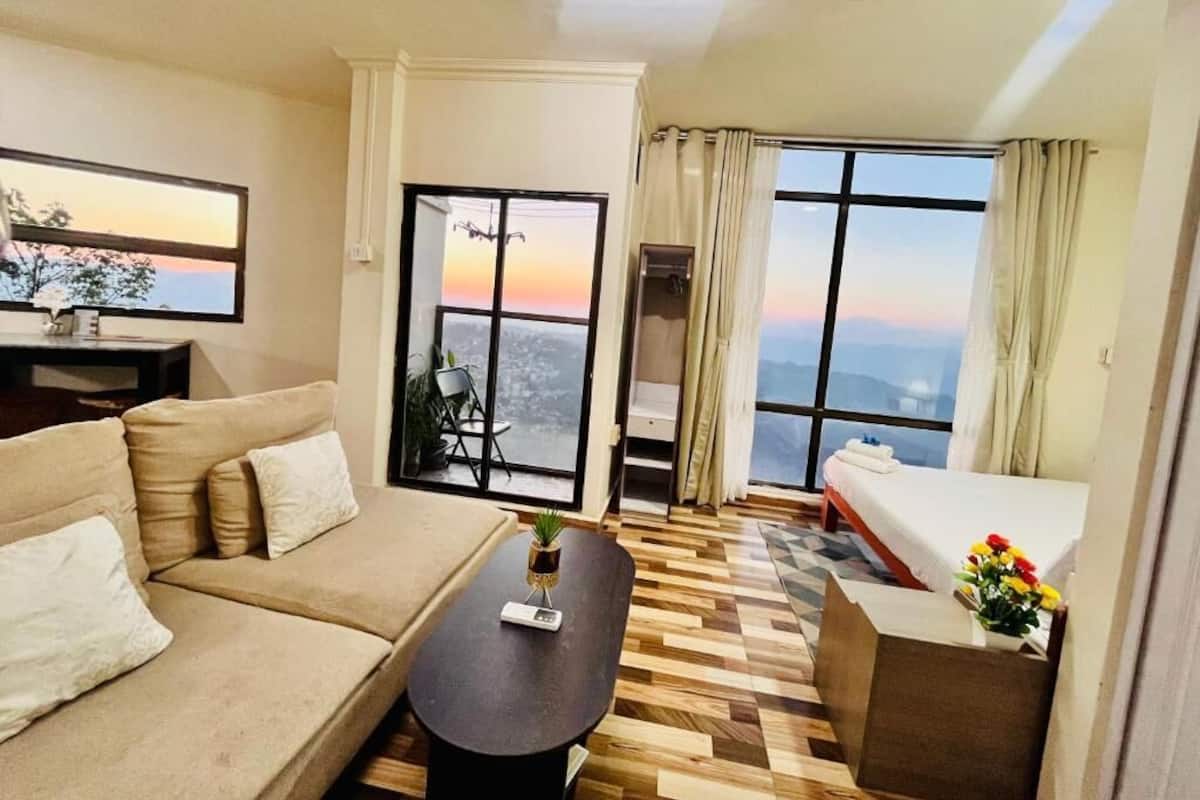 Standard-studiolejlighed - tekøkken - bjergudsigt