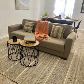 Living area - Cozy Island Suite In an Azorean Village! Large Family Suite with tons of charm. (Remédios)