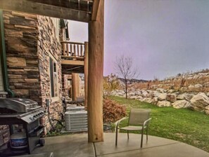 Terrace/patio - Ski Condo with Views, Pool and Shuttle Access (Eden)