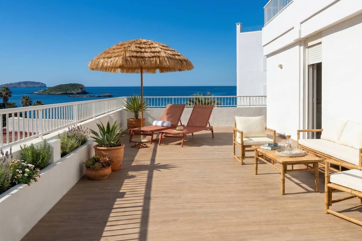 Superior Διαμέρισμα, 2 Υπνοδωμάτια, Θέα στη Θάλασσα, Ψηλό κτήριο | Βεράντα/αίθριο