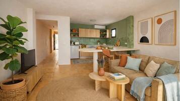Superior Apartment, 2 Bedrooms, Balcony | Living area
