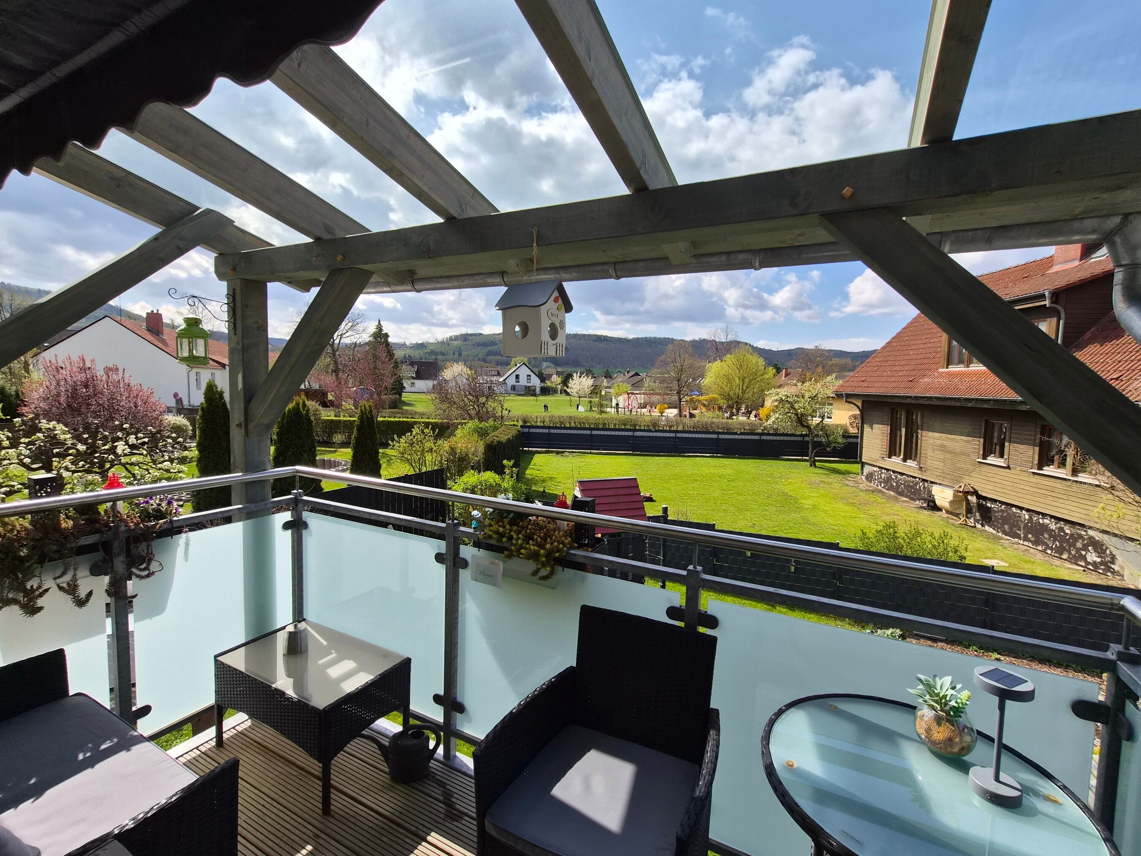 屋外ダイニングエリア