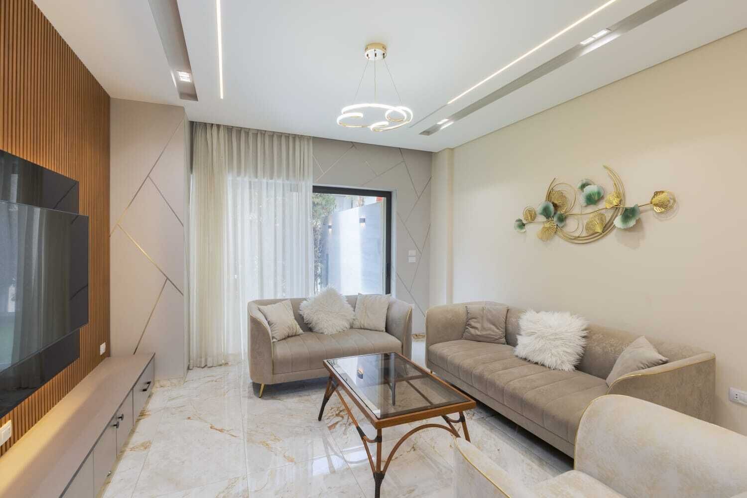 Comfort Apartment, 2 Bedrooms, Garden View | Living area