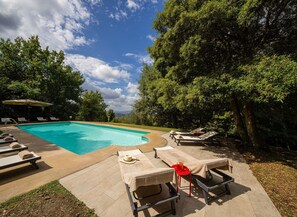 Pool - Villa Linchiano with Private Pool for 11 Guests (Gambassi Terme)