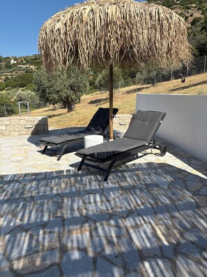 Terrace/patio - Villa ELIA HOUSE near Nafplio sea and mountain view (Nauplie)