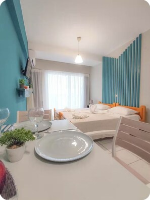 Room - Cozy 1-bedroom apartment in the front of Rethymno's beach (Rethymno)