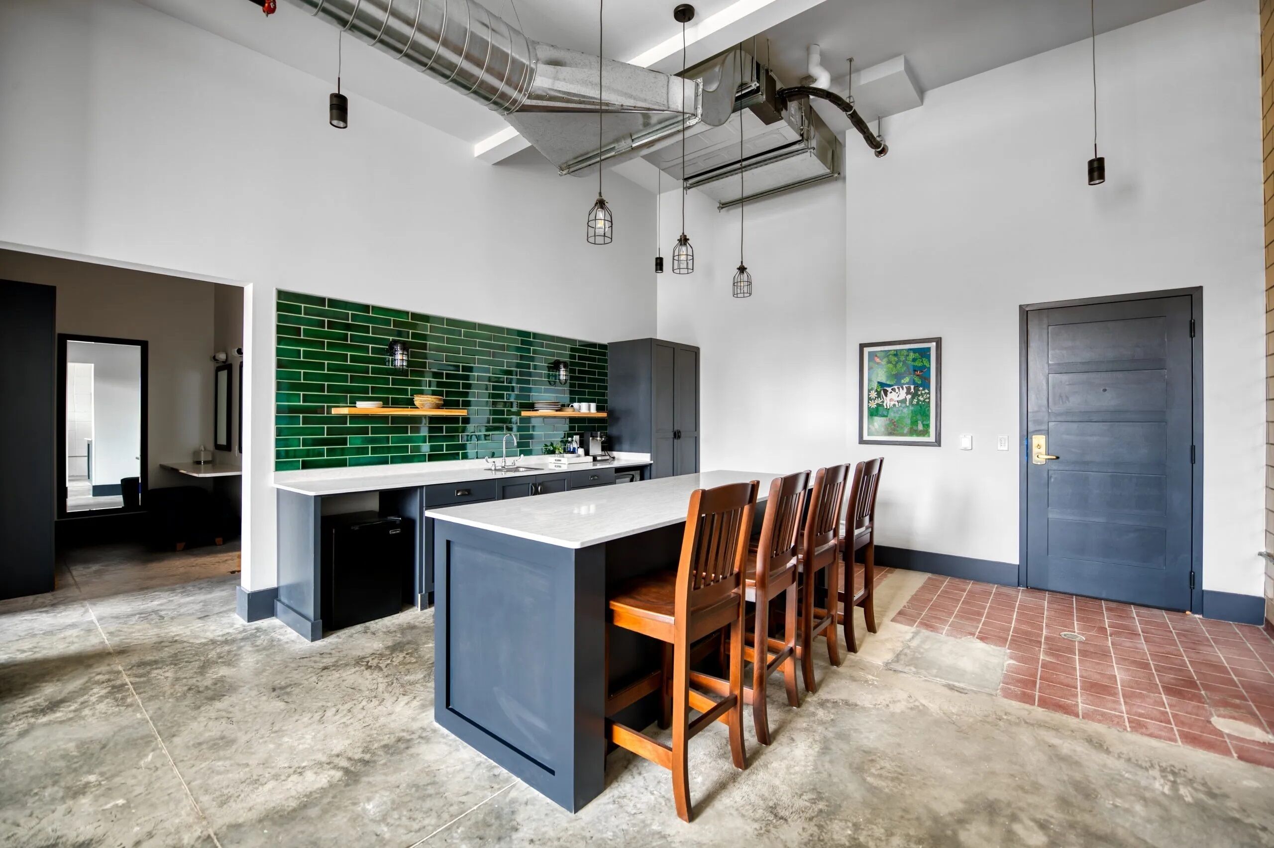 Suíte, vista para o rio | Cozinha privada