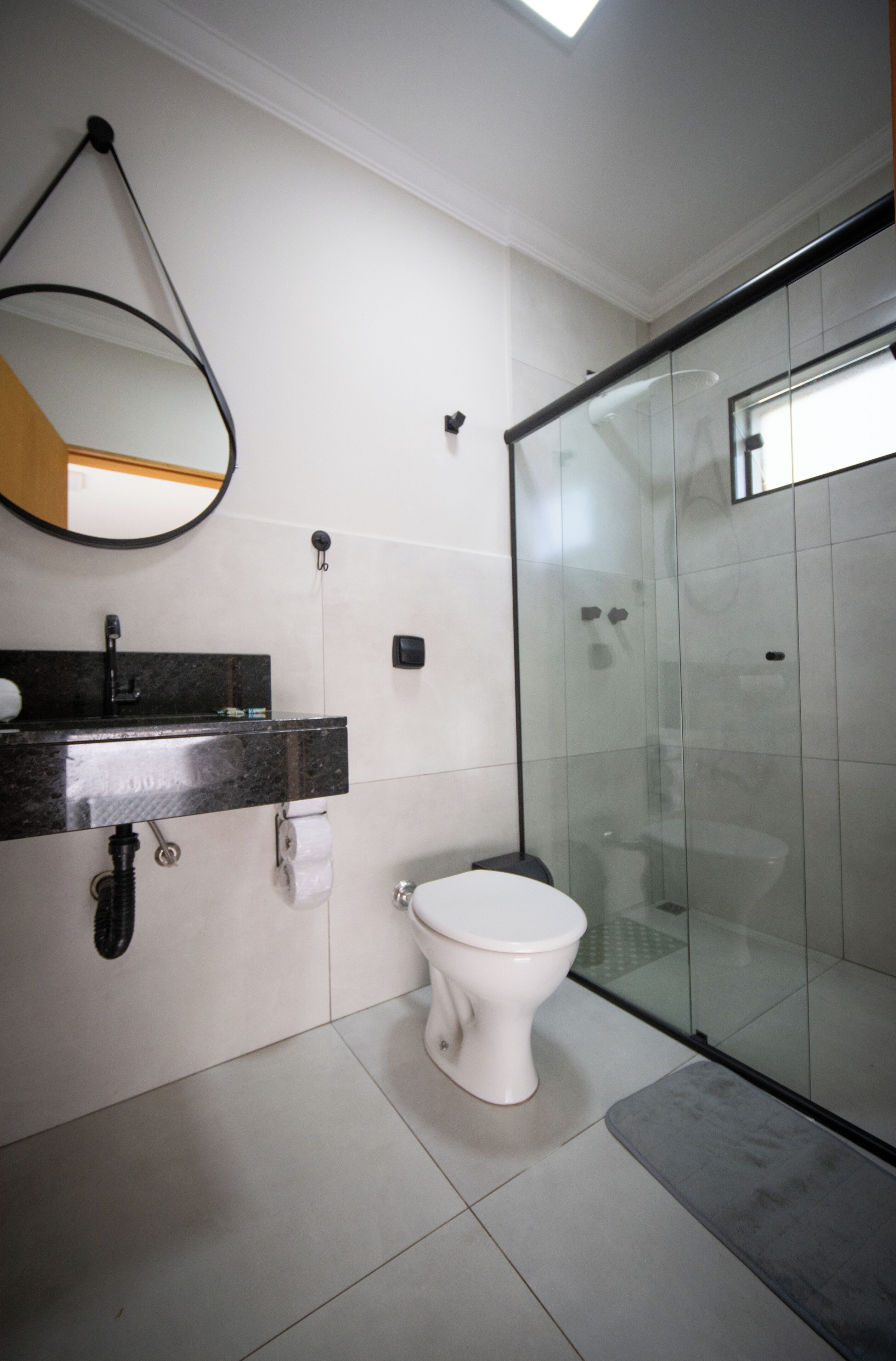 Standard Double Room | Bathroom | Shower, hair dryer, towels, soap
