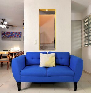 Living area - Casa Diamante : 4 Bedrooms + Private Swimming Pool and 2 Premium Suites (Mérida)
