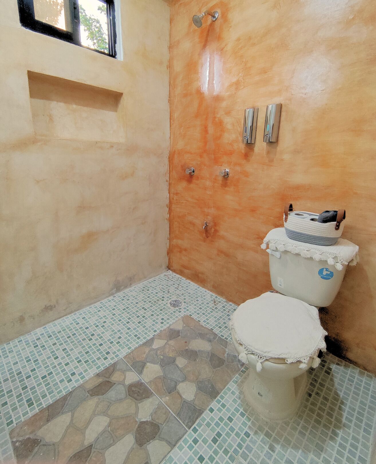 Towels, soap, toilet paper