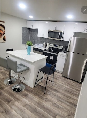 Private kitchen. Cozy 2 bedroom basement suite