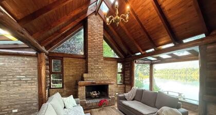 Luxury Lakefront Retreat with Stunning Mountain Views.