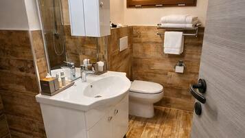 Towels, soap, toilet paper