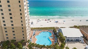 Indoor pool, a heated pool - Tidewater 201•Remodeled•Beachfront•Pools&Hot Tubs •Beach Gear•Fitness Center (Panama City Beach)
