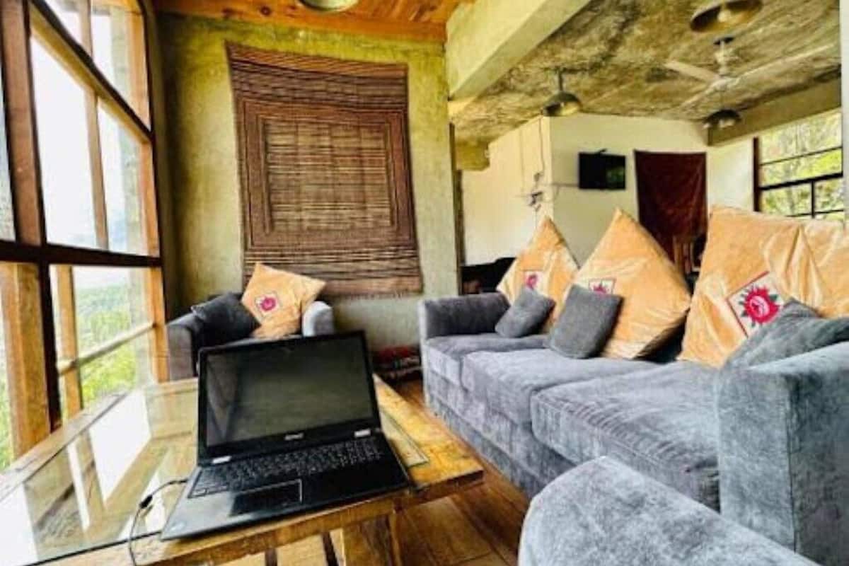 Tweepersoonskamer, uitzicht op bergen