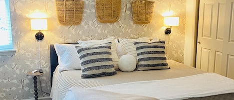 2 bedrooms, iron/ironing board, travel crib, free WiFi