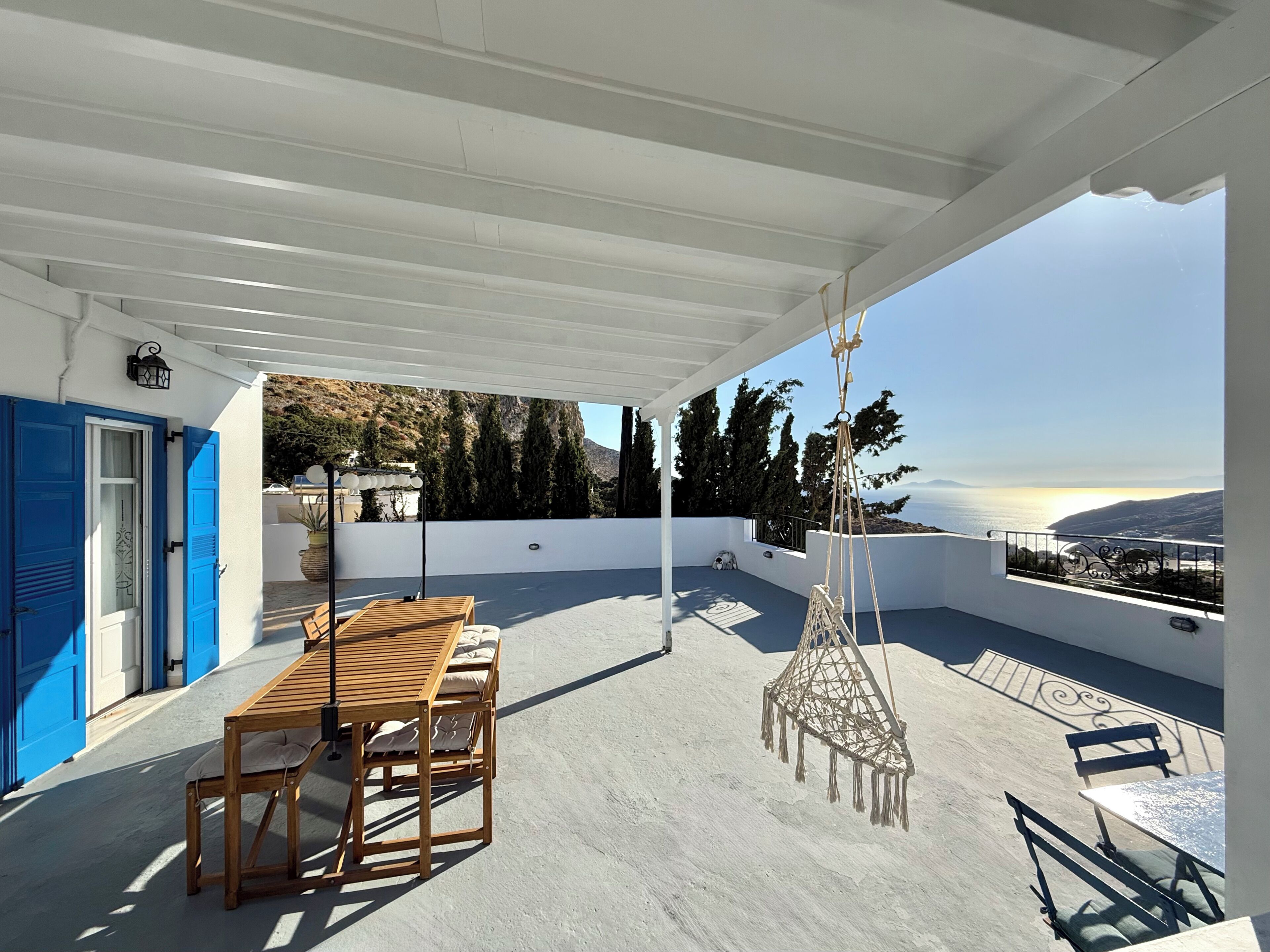 Deluxe Apartment, Kitchen, Sea View | Terrace/patio