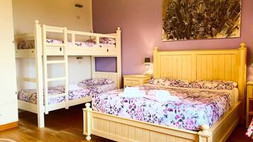 Chambre Quadruple Familiale, vue jardin