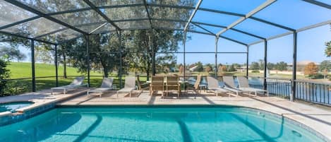 A heated pool