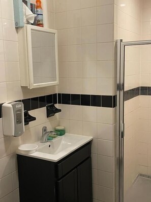 Towels, soap, shampoo, toilet paper - Chelsea rooms (New York)