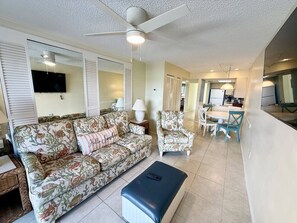 Living area - Bayfront Condo with Private Beach - Unit 321 (Englewood)