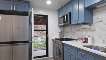 Microwave, oven, stovetop, toaster