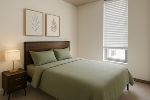 Desk, iron/ironing board, WiFi, bed sheets - Elegant 2BR High-Rise Stay |Downtown Birmingham 10 (Birmingham)