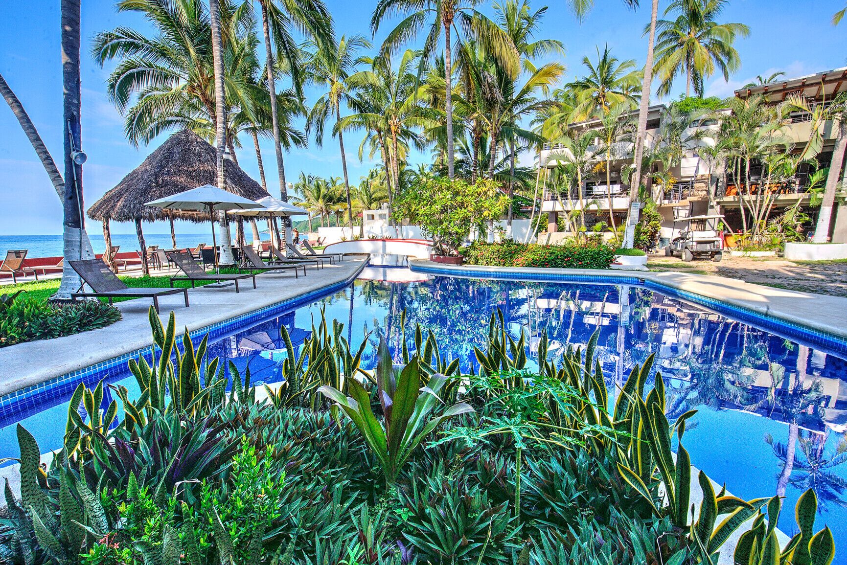A heated pool