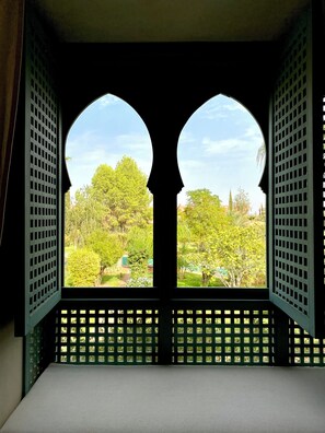 Interior - Serene Villa in private oasis, Atlas view, 20 min from Marrakech. 2 pools. (Ouled Jelal)