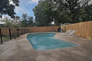 A heated pool