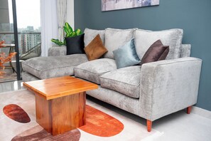 Living area - The Residence Kilimani - Gym, Pool & Private Balcony (Nairobi)