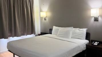 Blackout drapes, iron/ironing board, free WiFi
