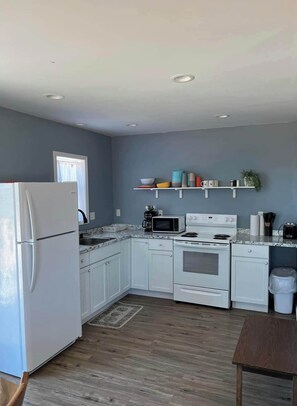 Private kitchen - Charming Lake Huron Cottage | Pavilion + Firepit (Iosco County)