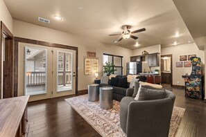 TV, fireplace - Lakefront 5BR w/ Game Room + Boat Slip Near SDC (Branson)