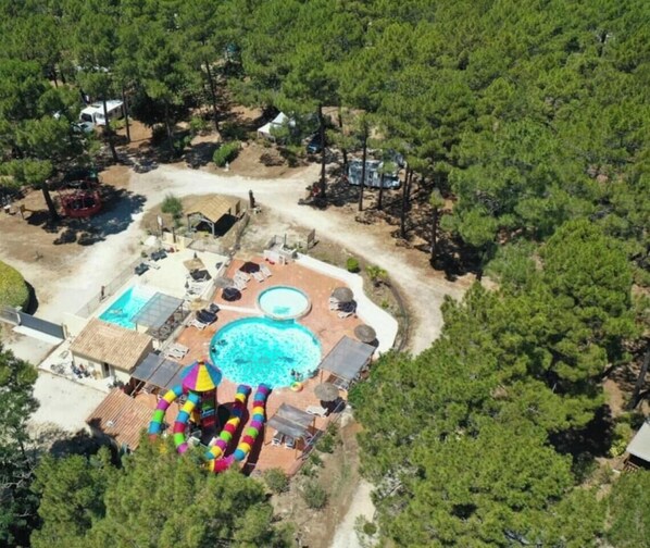 A heated pool