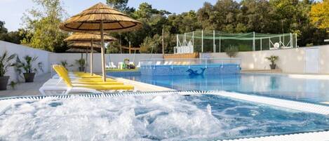 A heated pool