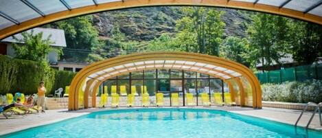 A heated pool