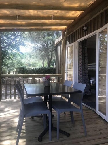 ZEcamping 3* animé piscine chauffée locatif 17m2 5 pers