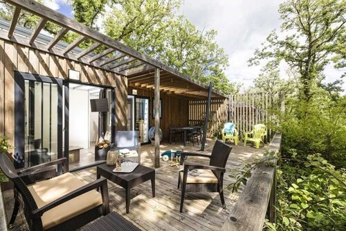 ZEcamping 4* familial parc aquatique locatif BBQ 18m2 5 pers