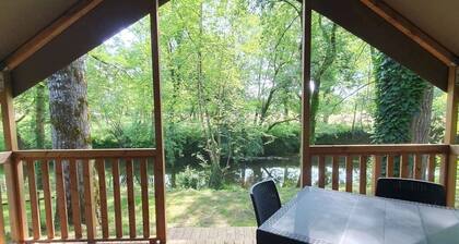 ZEcamping 3* piscine chauffée chiens acceptés locatif BBQ 23m2 4 pers
