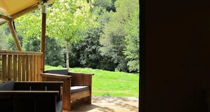 ZEcamping 3* tente BBQ 38m2 5 pers