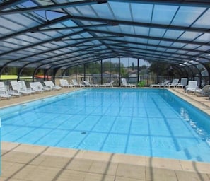 Indoor pool, a heated pool