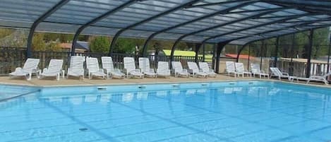 Indoor pool, a heated pool